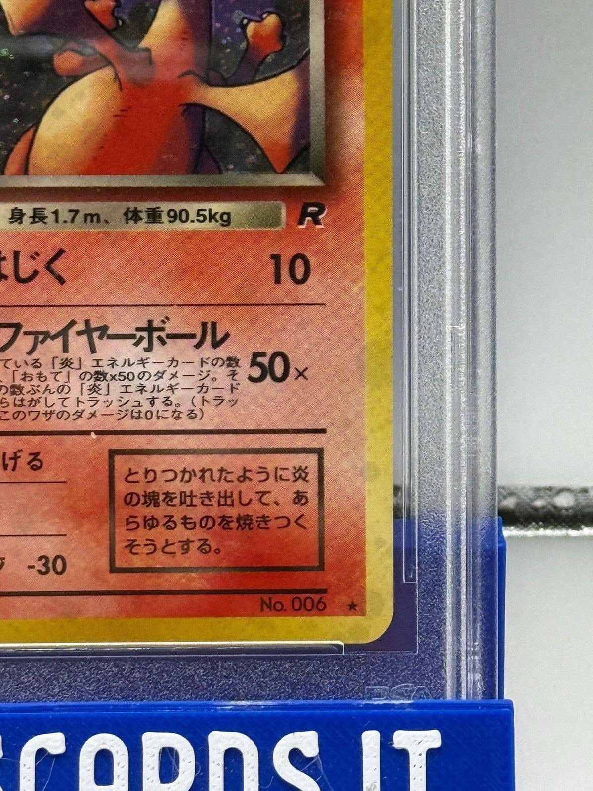 1998 P.M. Japanese Rocket Dark Charizard Holo PSA 9 Mint #006 Pokemon Card #6 – Foto 4