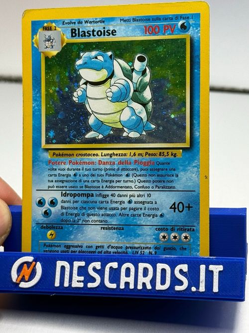 Blastoise 2/102 Holo set base 1999/2000 unlimited pokemon Italiano